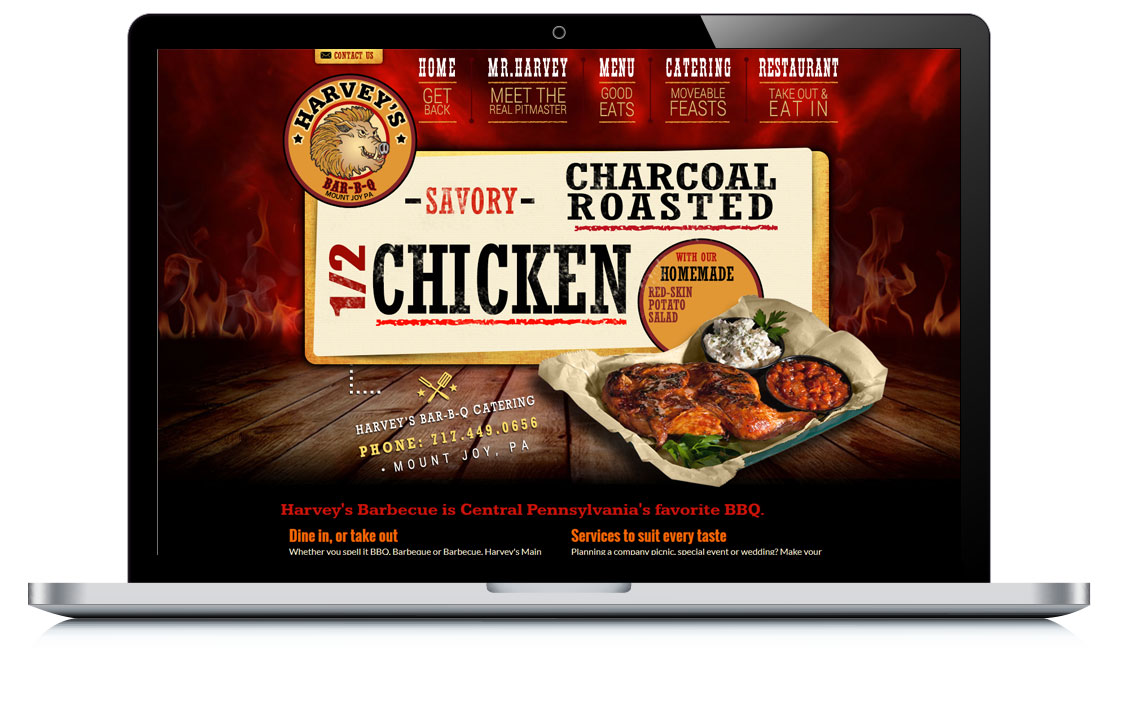 Example of Harvey’s Main Street BBQ