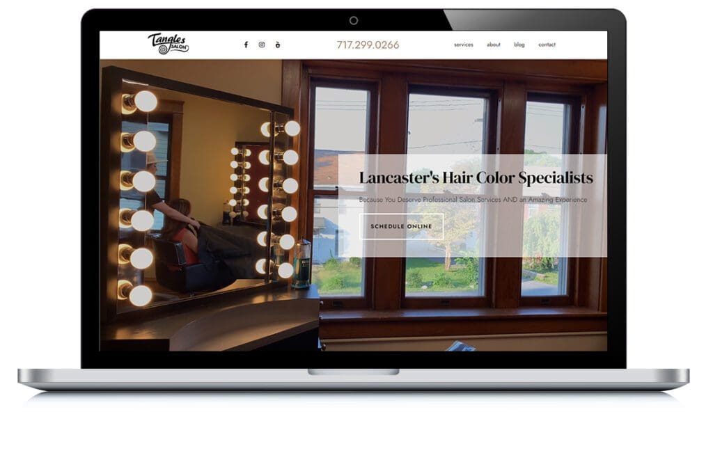 Example of Tangles Salon