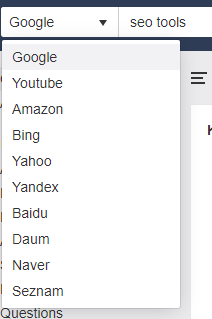 AHREFs Select Search Engine Tool