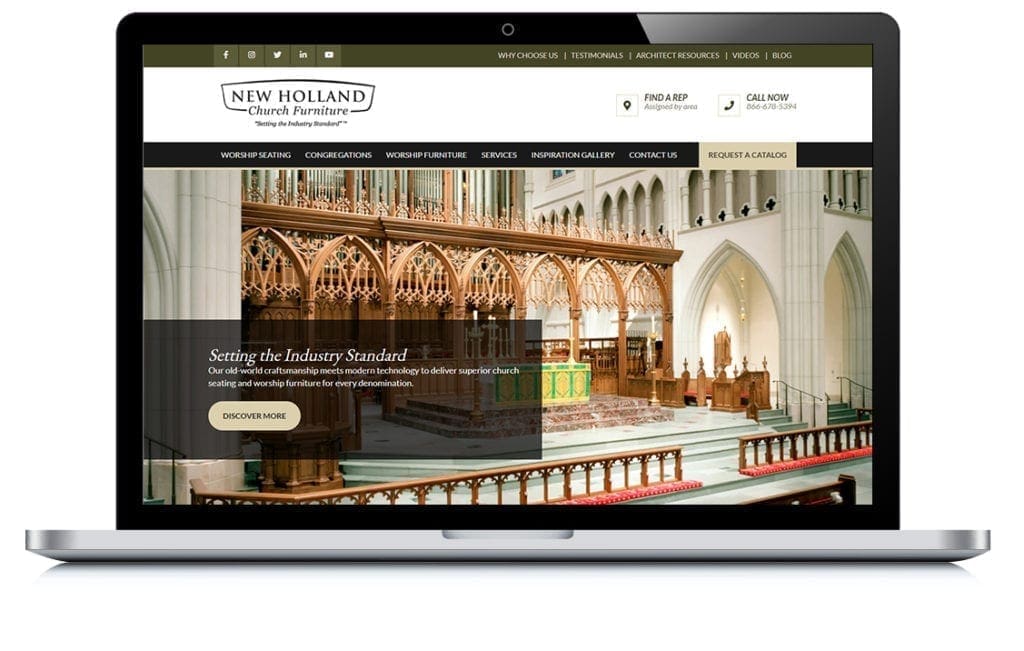 Example of New Holland Church Furniture