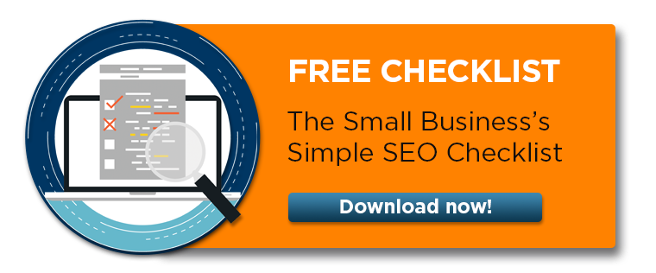 Small Business's Simple SEO checklist CTA