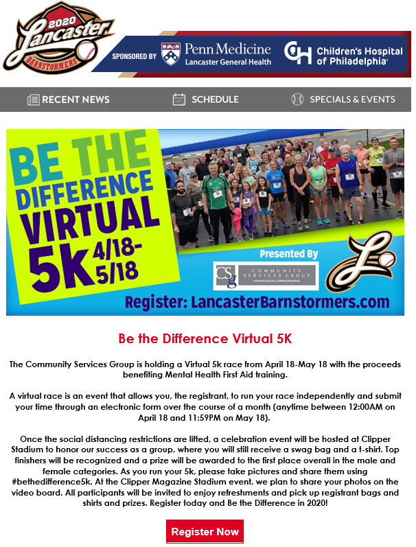 Barnstormers Virtual 5K