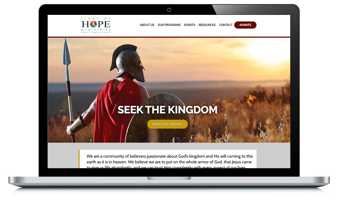 Example of Light of Hope Ministries