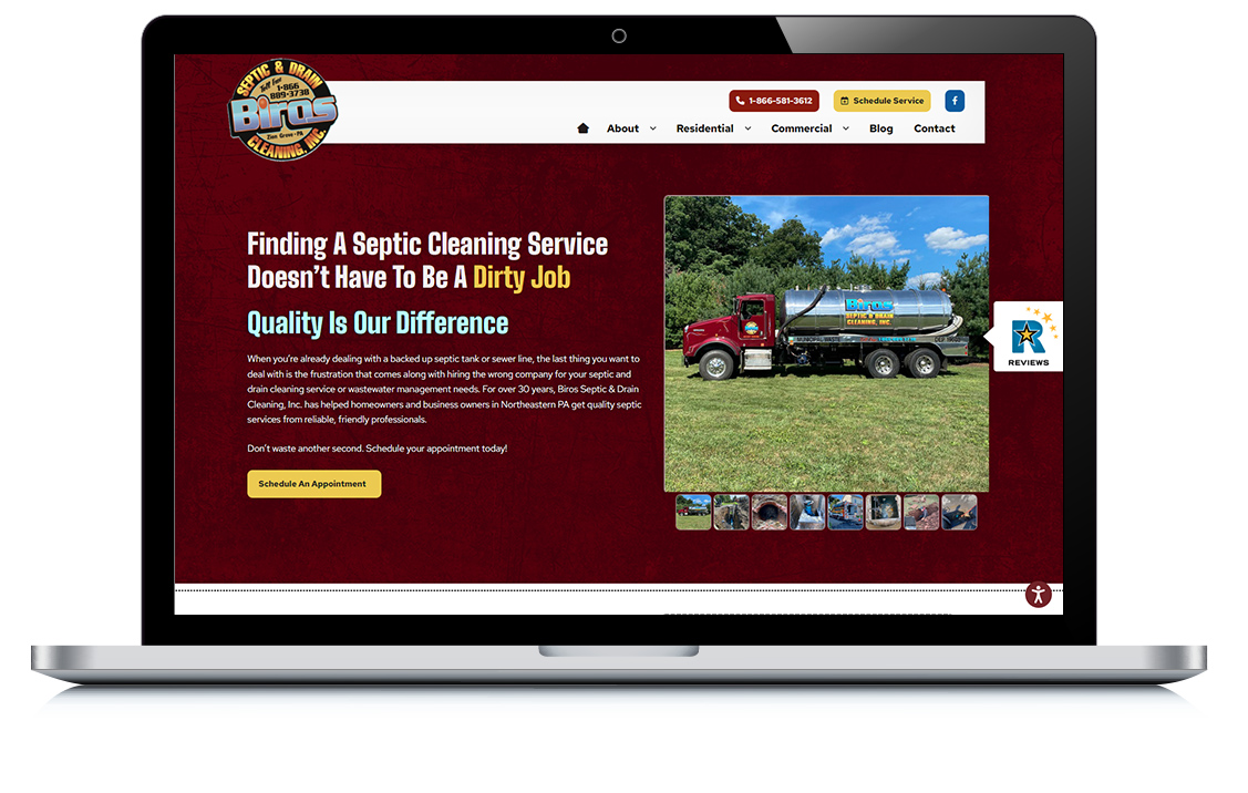 Example of Biros Septic & Drain Cleaning