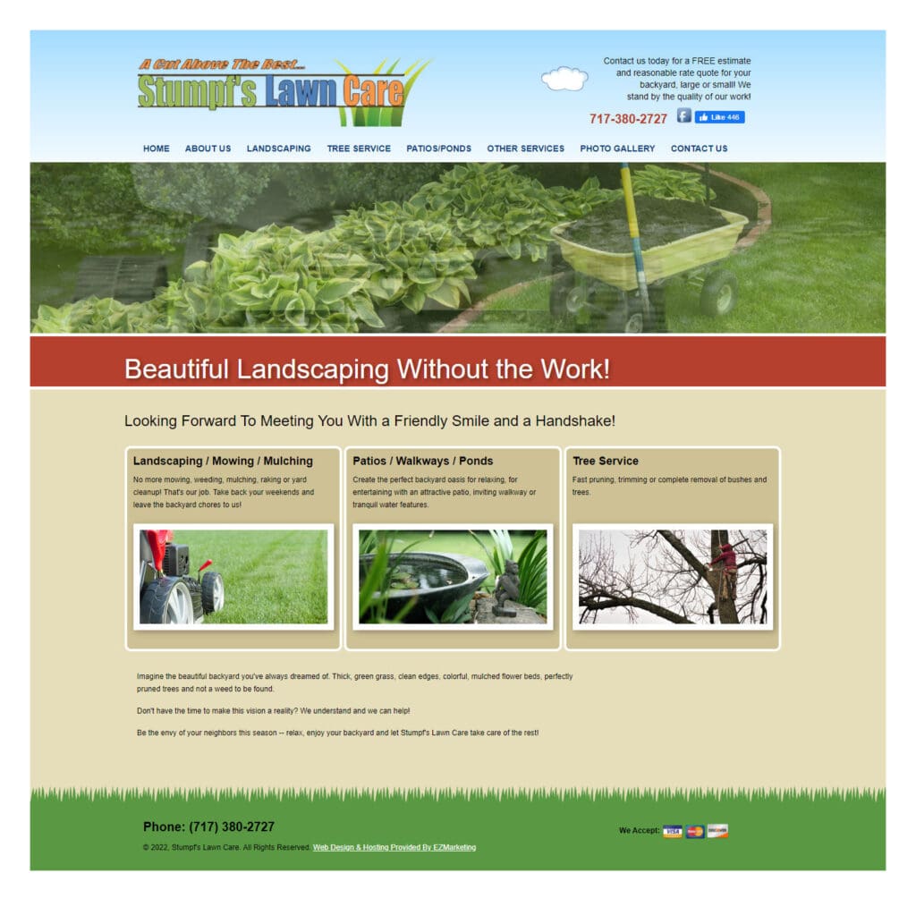 Stumpf's Lawncare Before