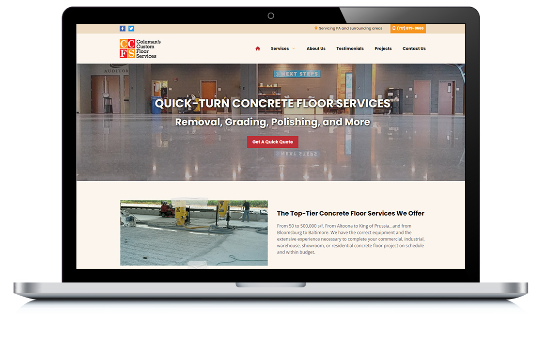 Example of Coleman’s Custom Floor Services