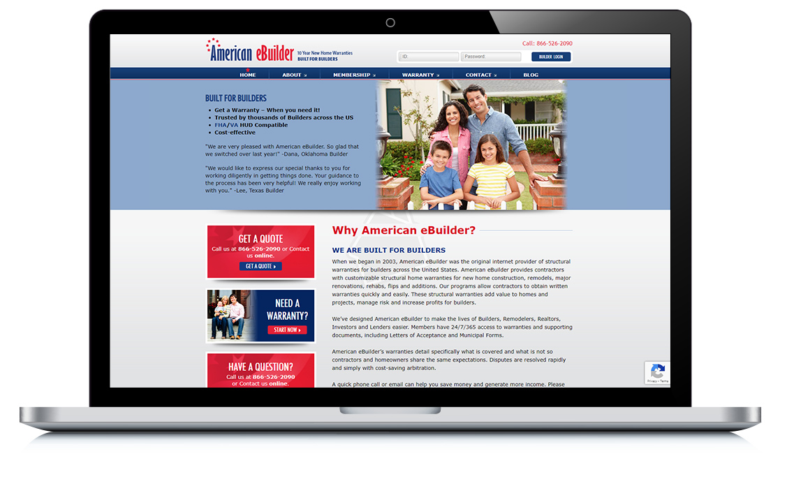 Example of American eBuilder