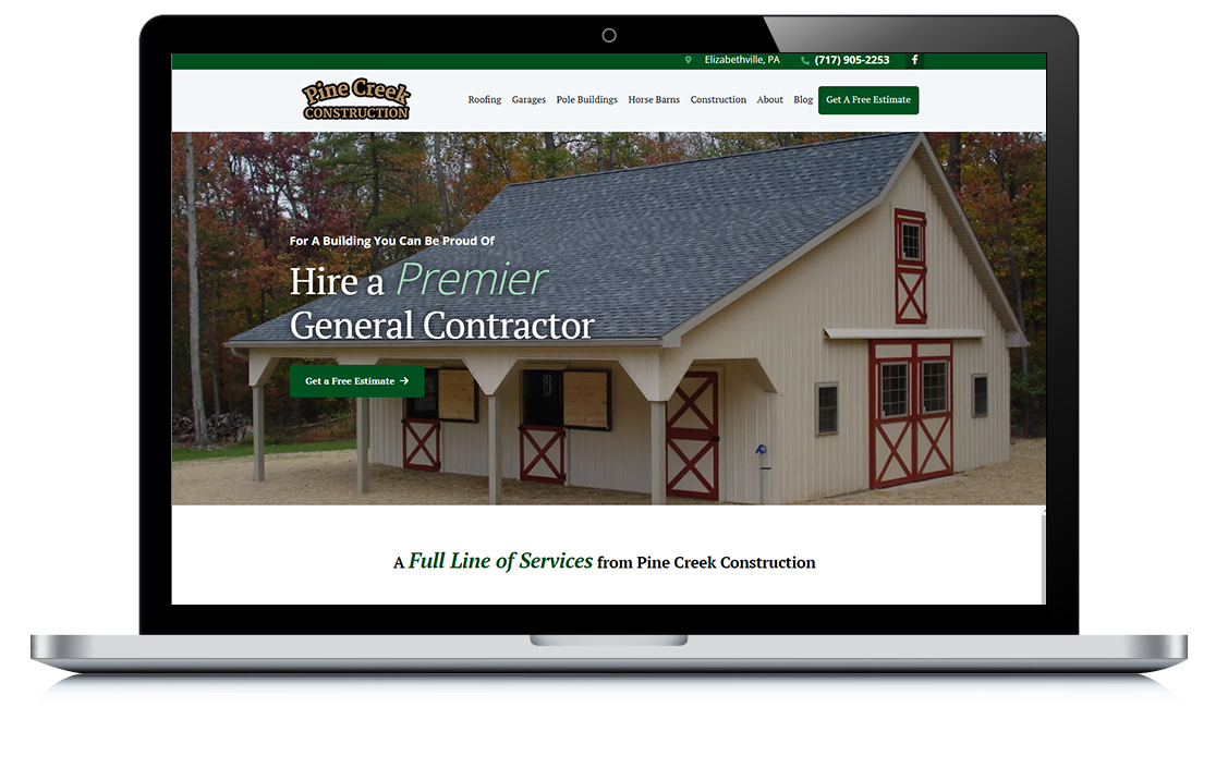 Example of Pine Creek Construction