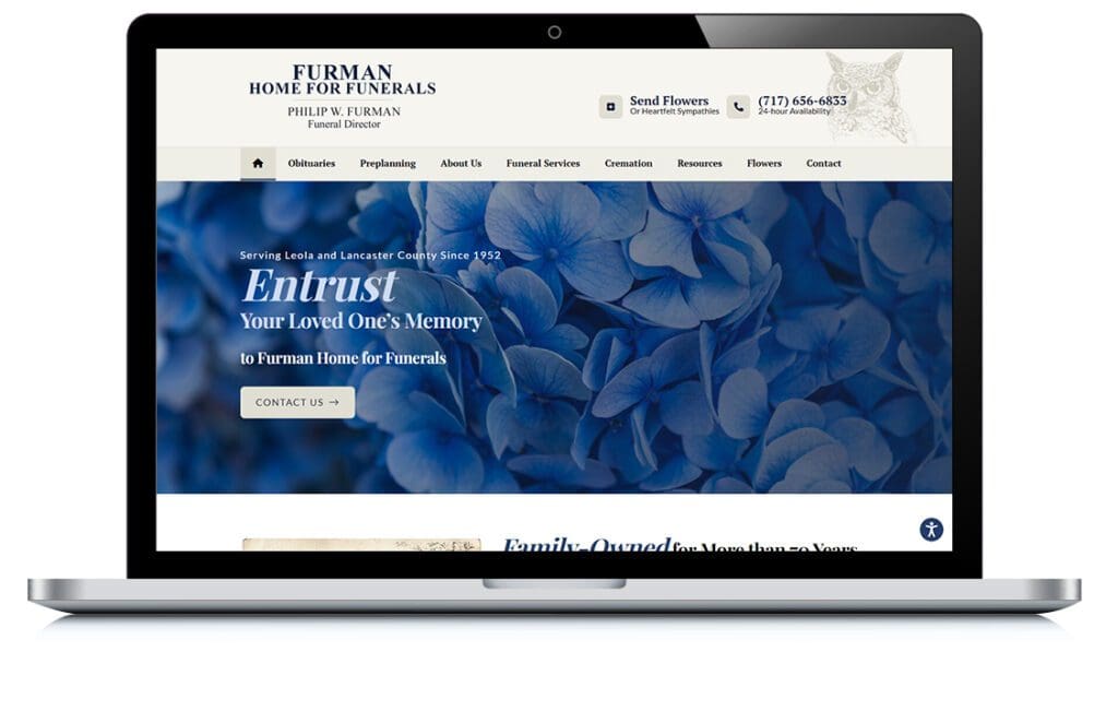 Example of Furman Home for Funerals