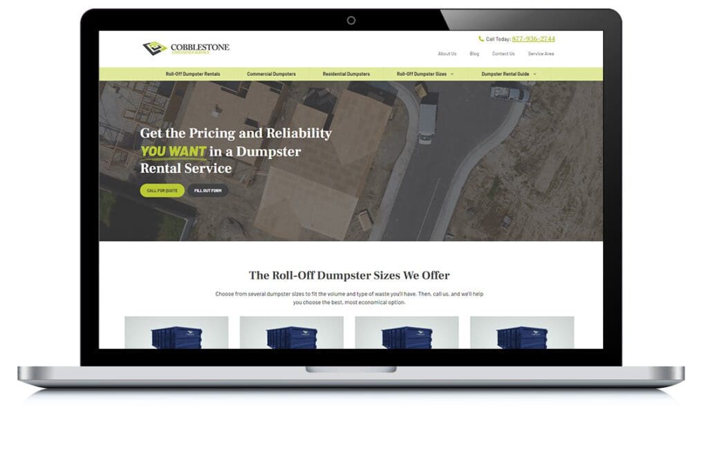 Example of Cobblestone Container Service