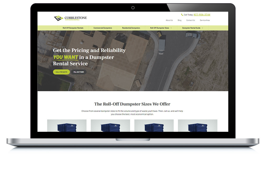 Example of Cobblestone Container Service