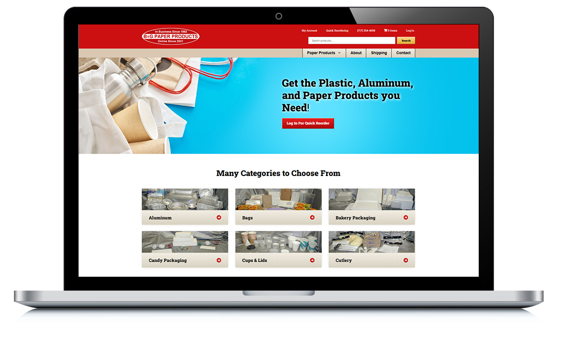 Example of B&G Paper Products