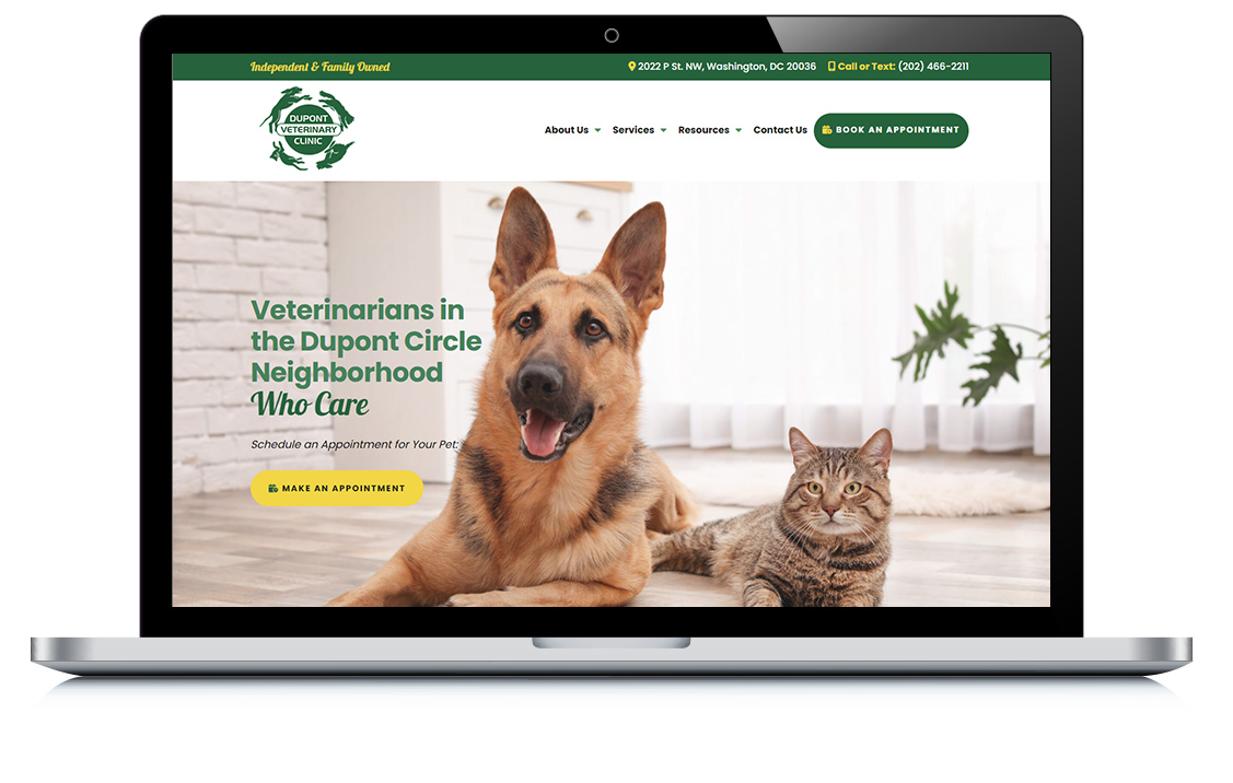 Example of Dupont Veterinary Clinic