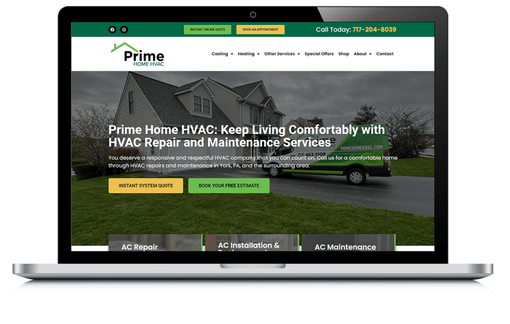 Example of Prime Home HVAC