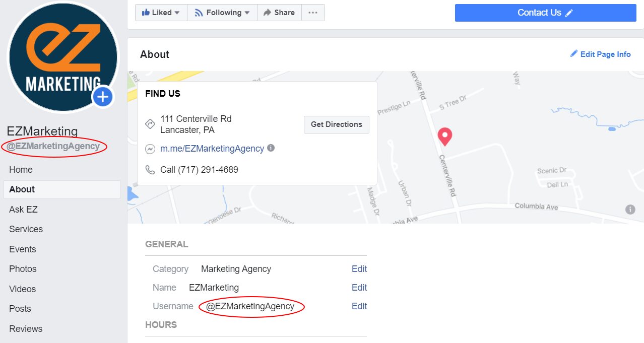 Facebook-username