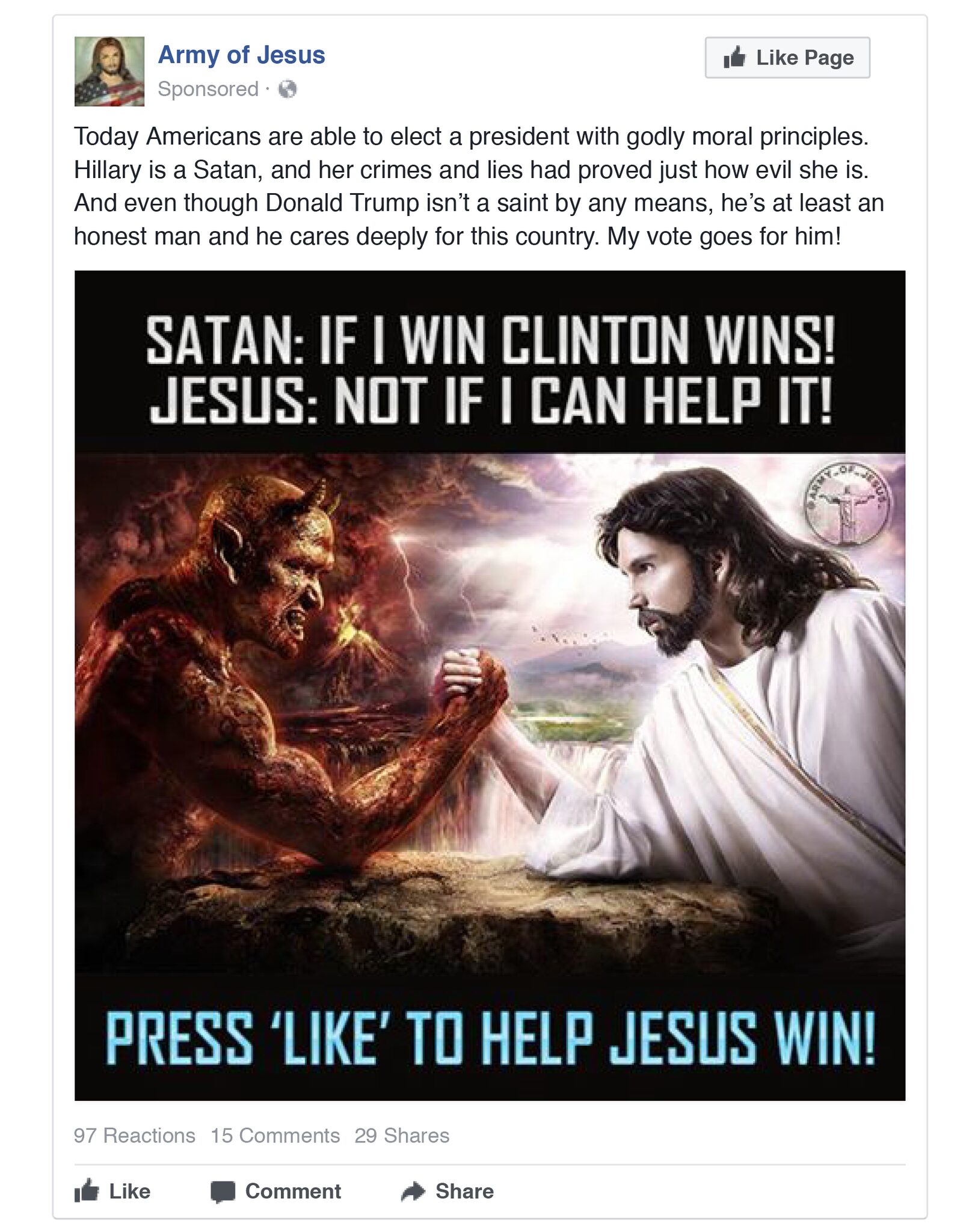 Russian-ads-Clinton-Satan-
