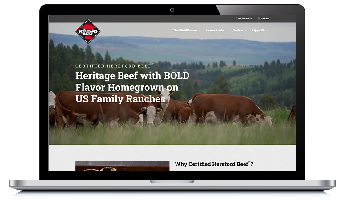 Example of Certified Hereford Beef