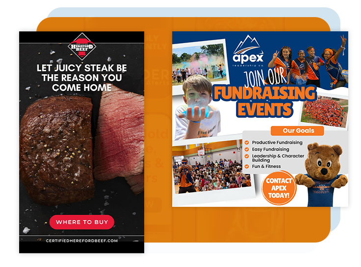 social media templates with custom branded work